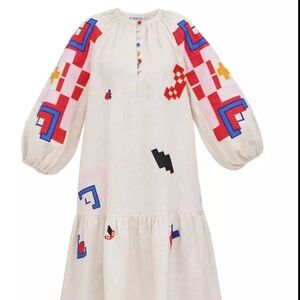 Etnodim Ukrainian Women's embroidered maxi dress- perfect for a Christmas gift!